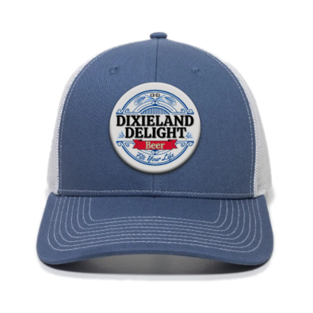 Slate and White Logo Patch Hat